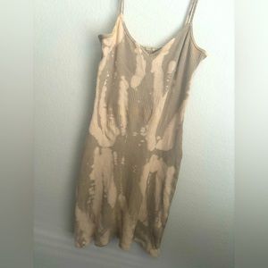 Tie dye Acid Wash Fitted Dress